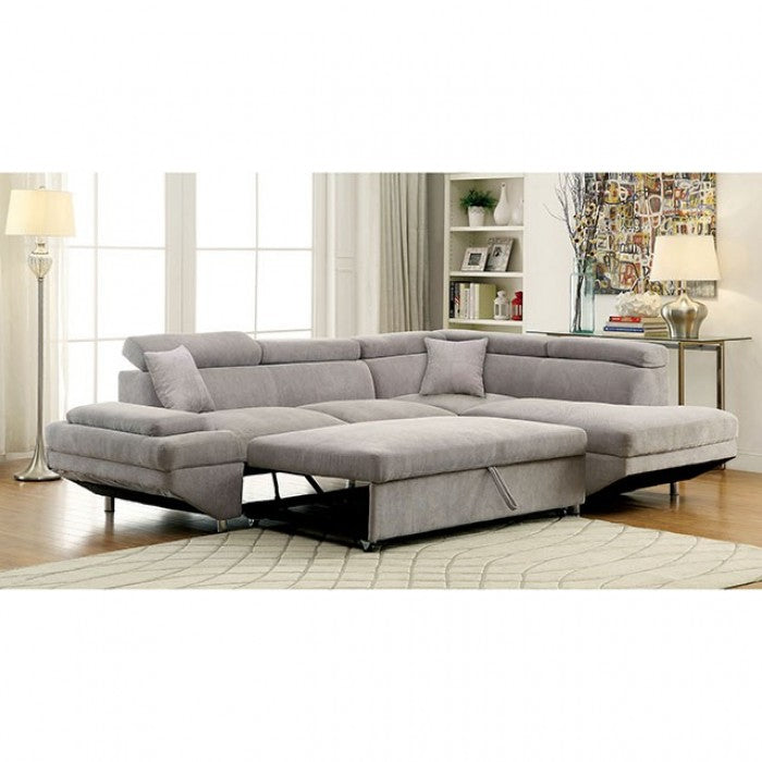 Furniture of America Ashely Contemporary L-Shape Sectional