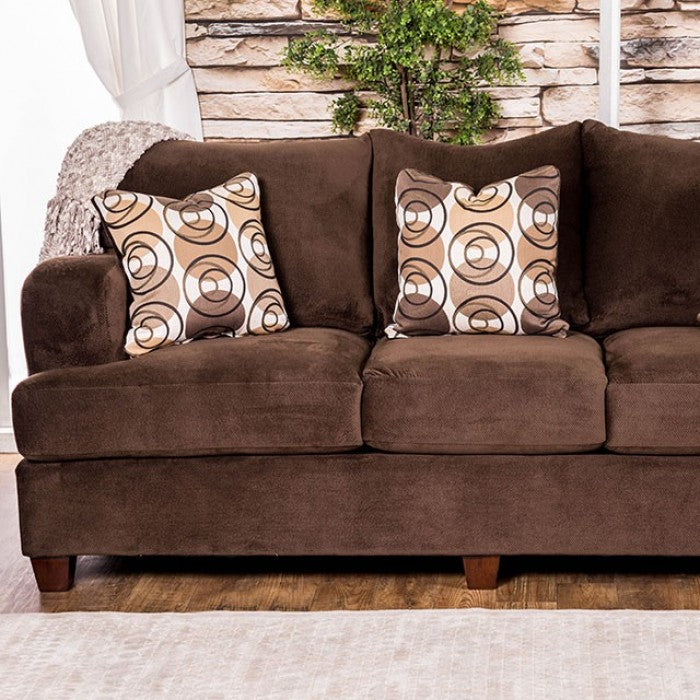 Furniture of America Leora Transitional Upholstered Sofa IDF-6131-SF