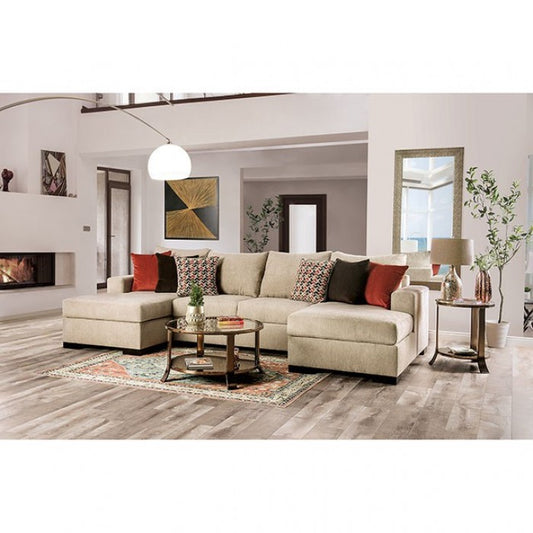 Furniture of America Sandrock Upholstered Sectional IDF-6225-SEC