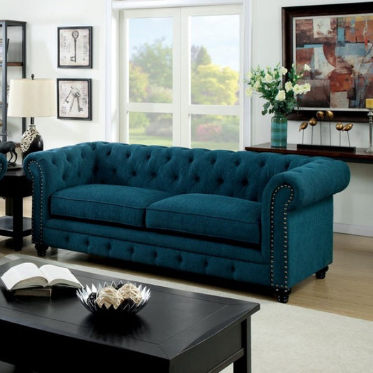 Furniture of America Stacy Traditional Tufted Sofa IDF-6269TL-SF