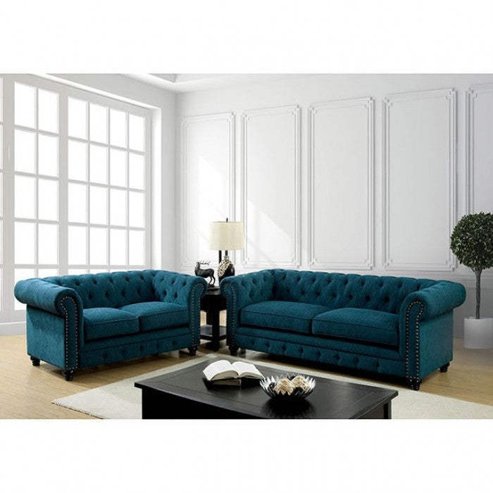 Furniture of America Stacy Traditional Tufted Sofa IDF-6269TL-SF