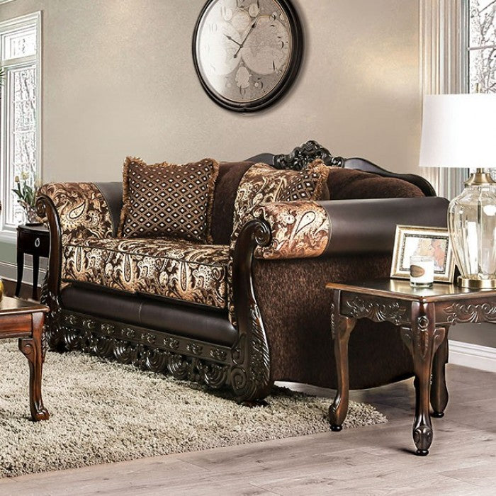 Furniture of America Harenton Traditional Chenille