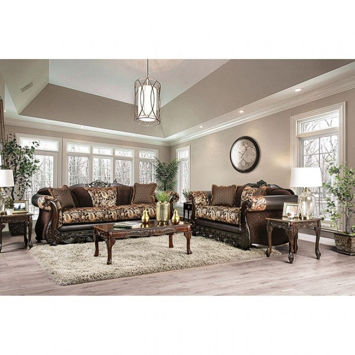 Furniture of America Harenton Traditional Chenille