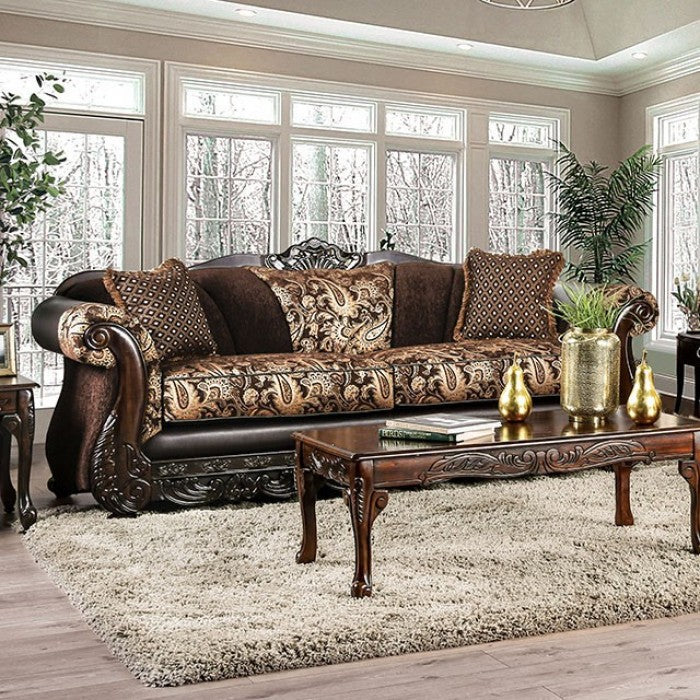 Furniture of America Harenton Traditional Chenille