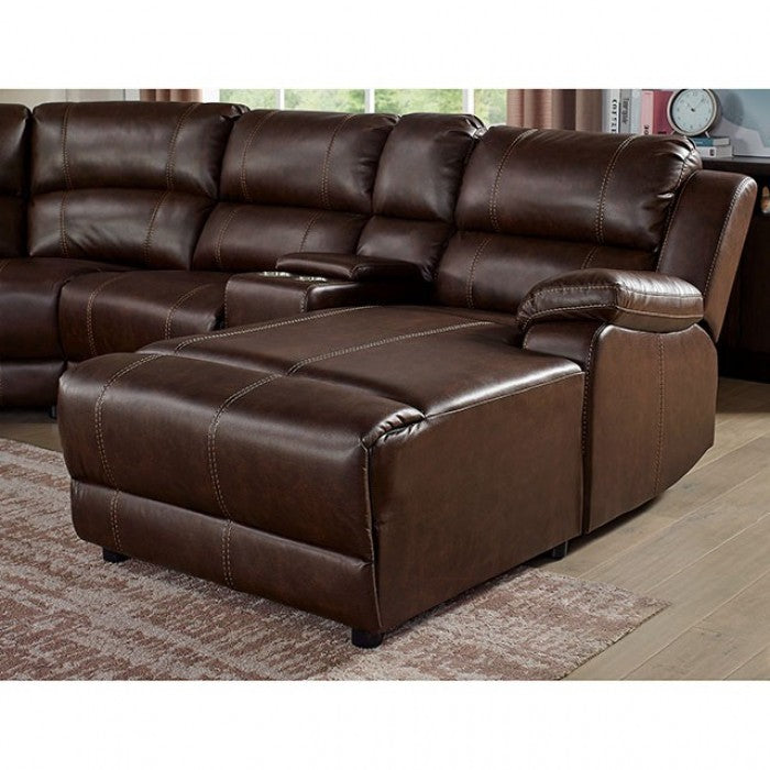 Furniture of America Castle Reclining Sectional IDF-6970-SEC