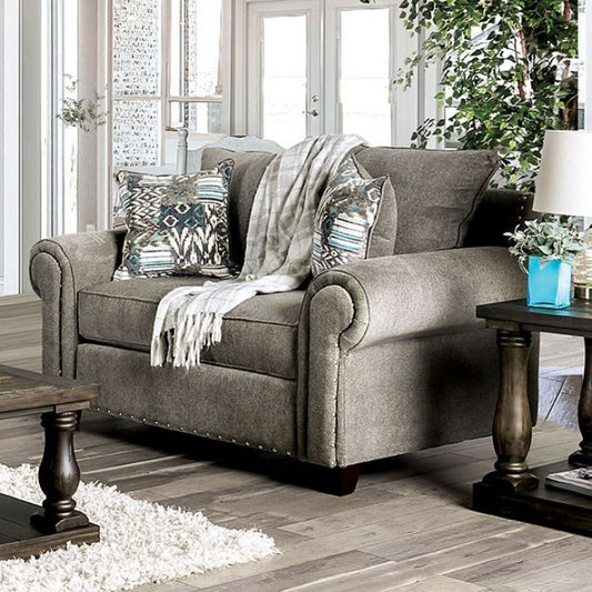 Furniture of America Rocci Transitional Upholstered Sofa IDF-US6155-SF