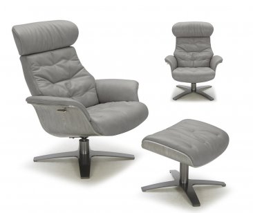 J&M Furniture Karma Chair, Ottoman