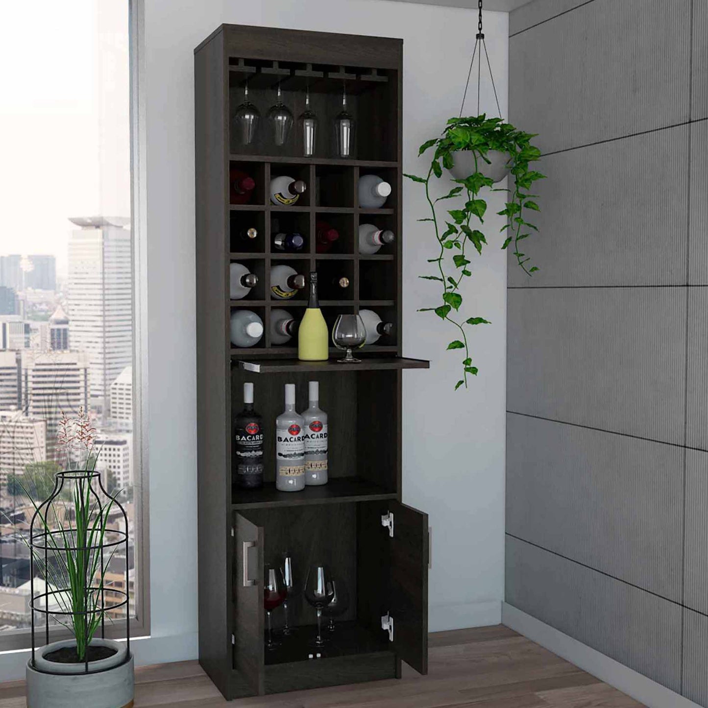 FM Furniture Illinois Bar Cabinet