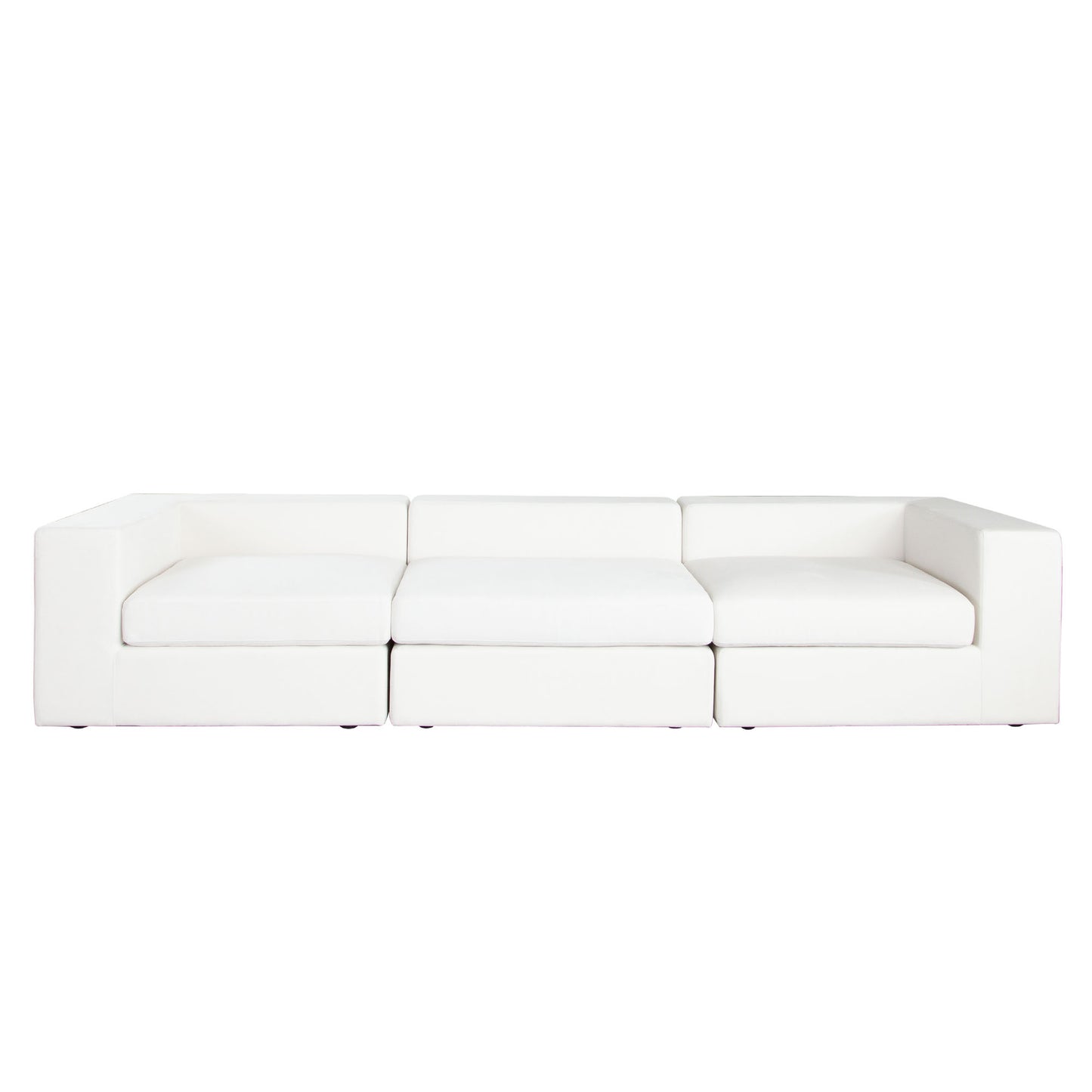 Muse 3PC Modular Sofa in Mist White Performance Fabric by Diamond Sofa