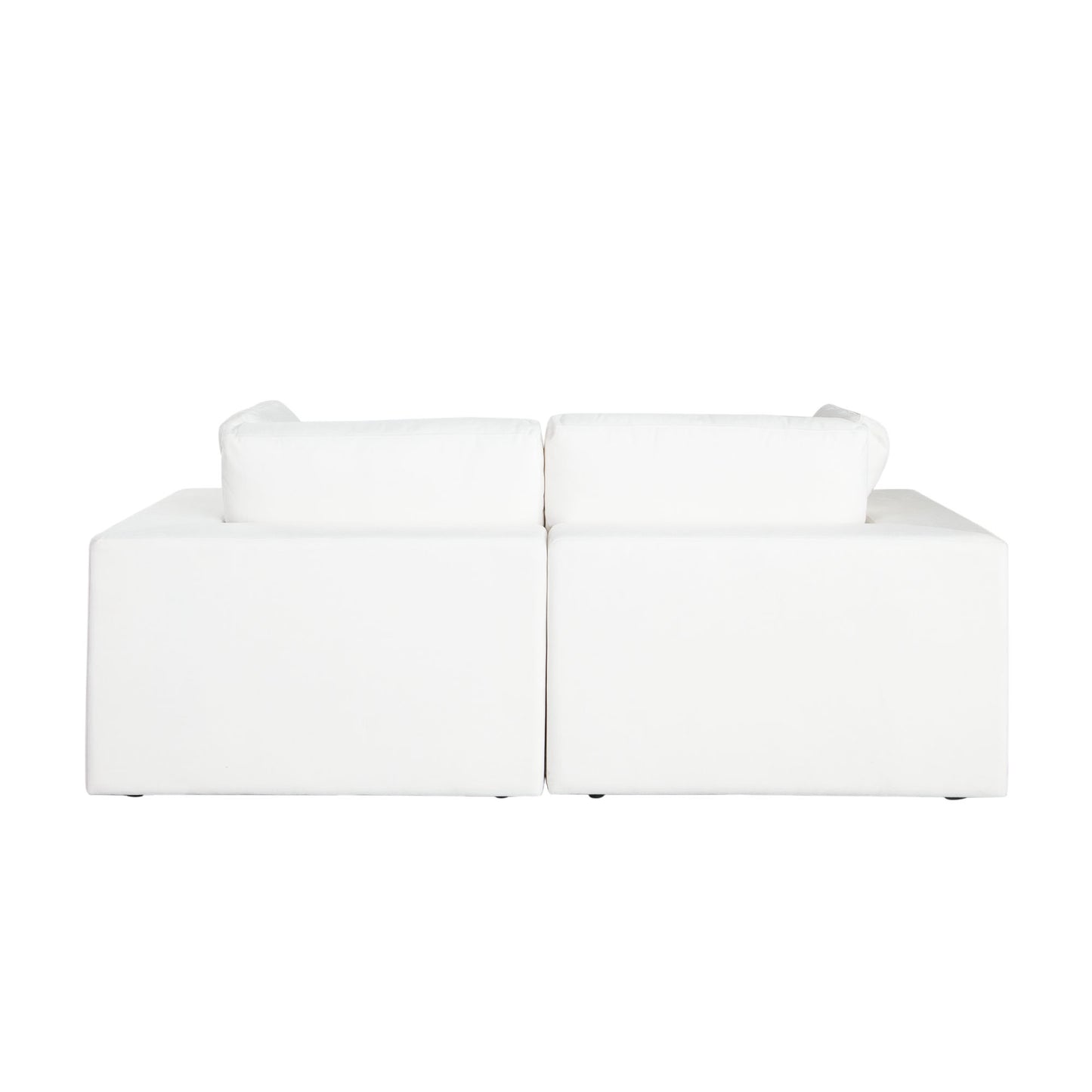 Muse 2PC Modular Sofa in Mist White Performance Fabric by Diamond Sofa MUSE2SCWH