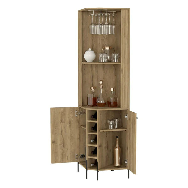 FM Furniture Reese Corner Bar Cabinet  FM7768BLM