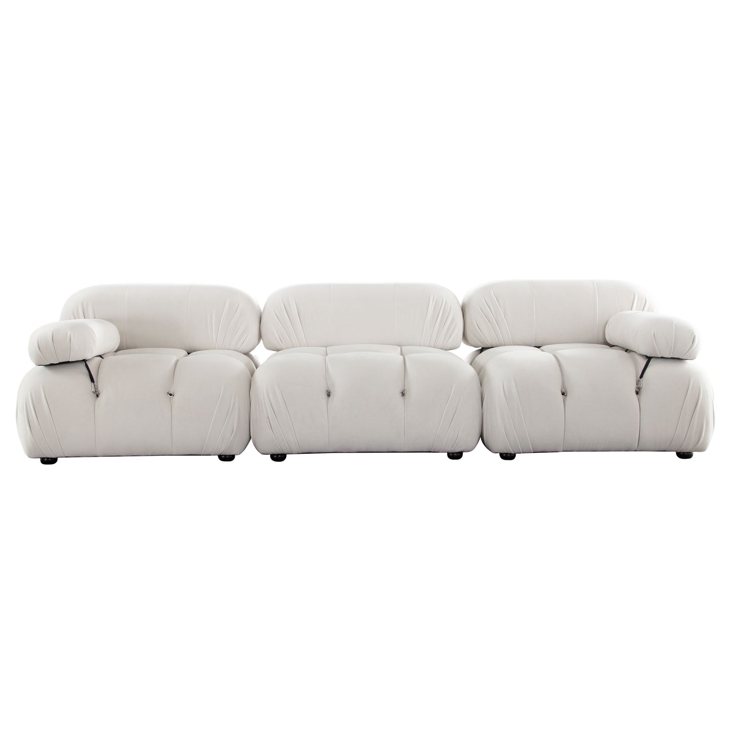 Paloma 3PC Modular 111 Inch Sofa Velvet by Diamond Sofa