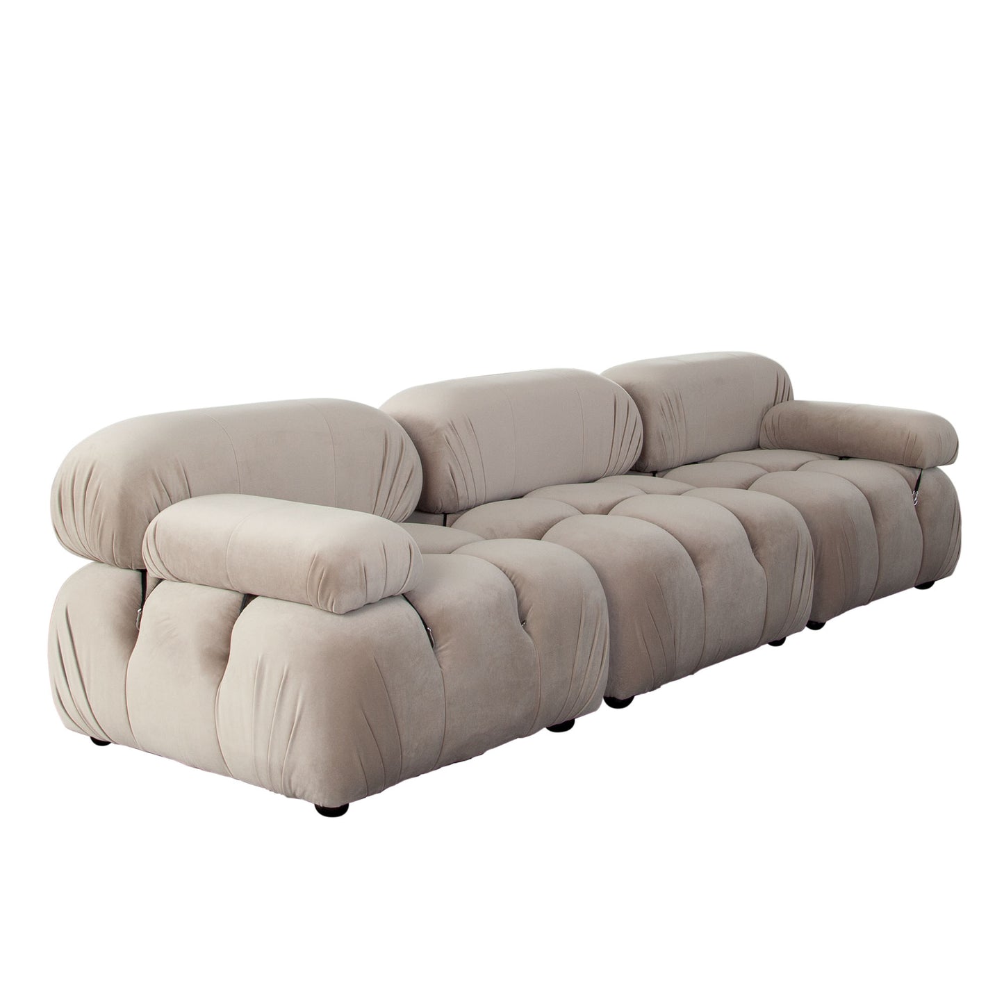 Paloma 3PC Modular 111 Inch Sofa Velvet by Diamond Sofa