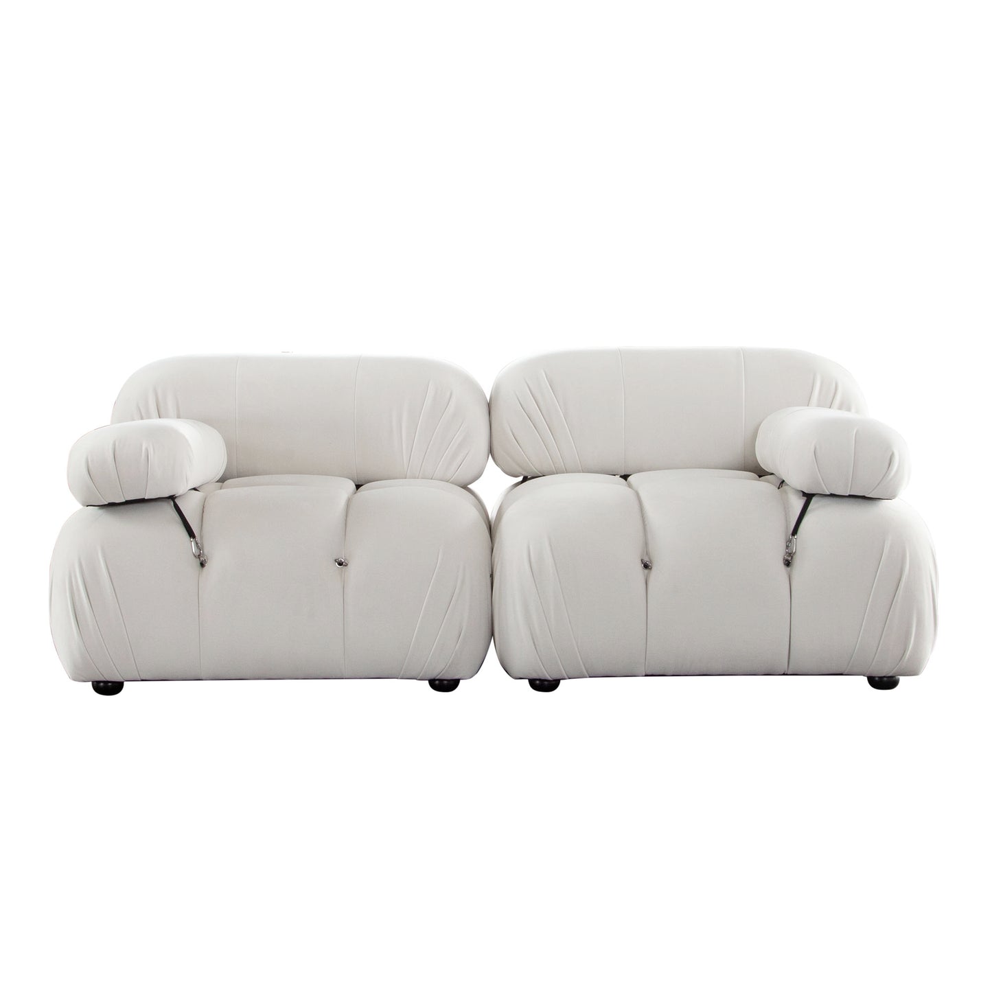 Paloma 2PC Modular 74 Inch Sofa Velvet by Diamond Sofa