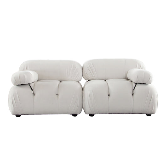 Paloma 2PC Modular 74 Inch Sofa Velvet by Diamond Sofa