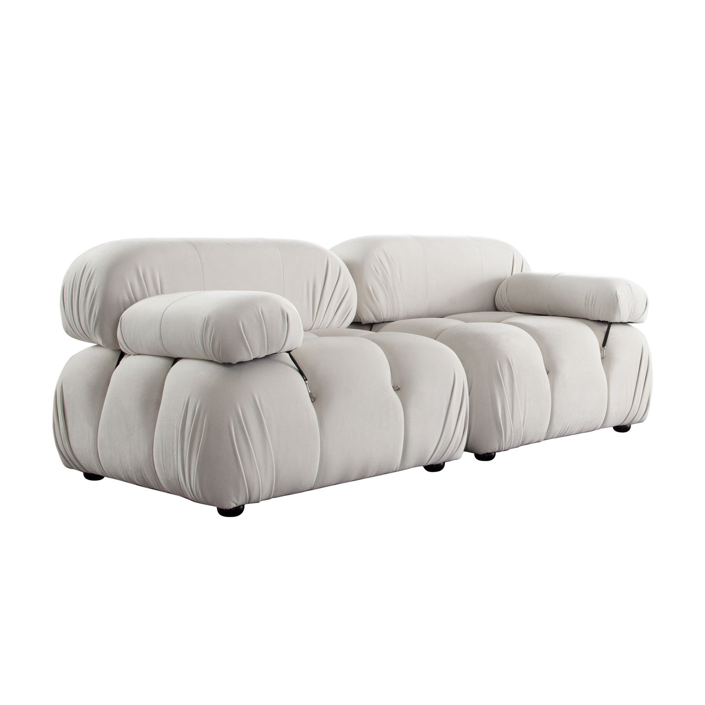 Paloma 2PC Modular 74 Inch Sofa Velvet by Diamond Sofa