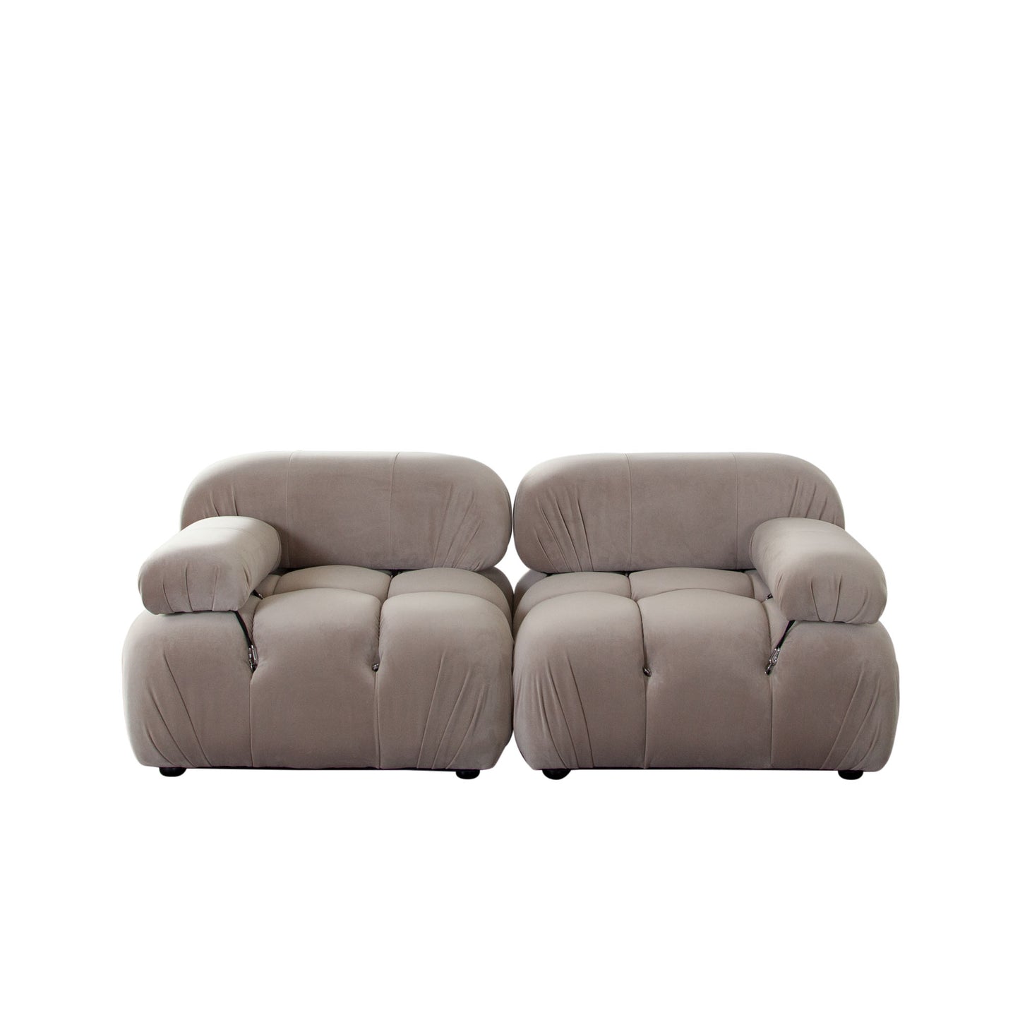 Paloma 2PC Modular 74 Inch Sofa Velvet by Diamond Sofa