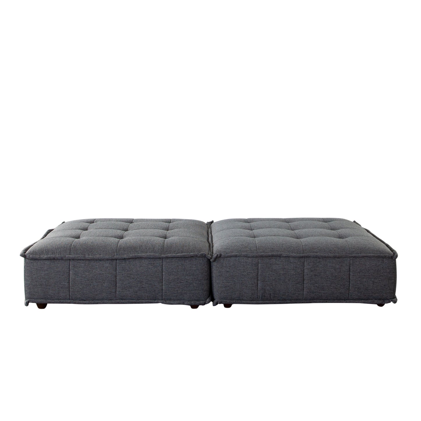 Platform 2-Piece Square Modular Lounger by Diamond Sofa, Non-Skid Backrest