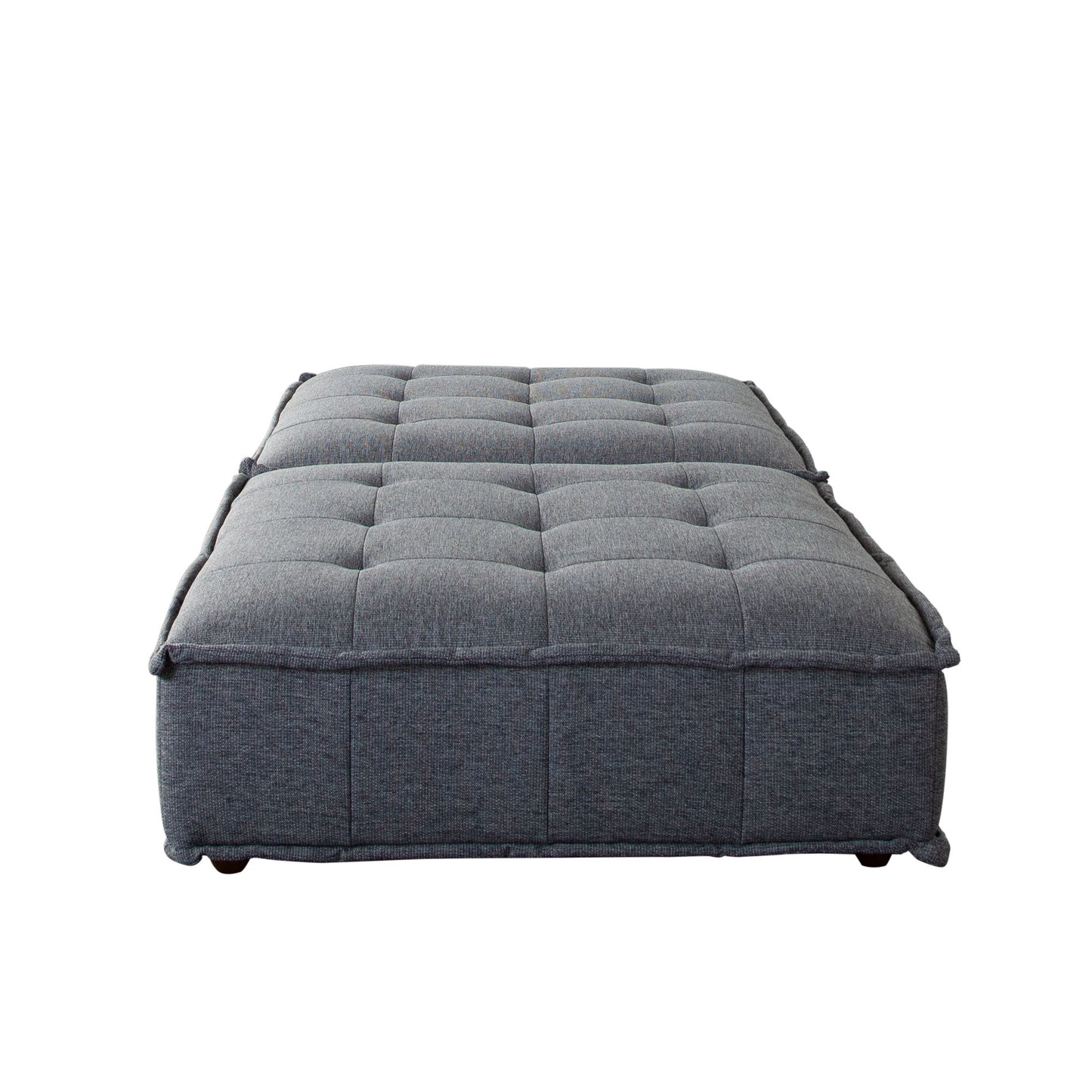 Platform 2-Piece Square Modular Lounger by Diamond Sofa, Non-Skid Backrest