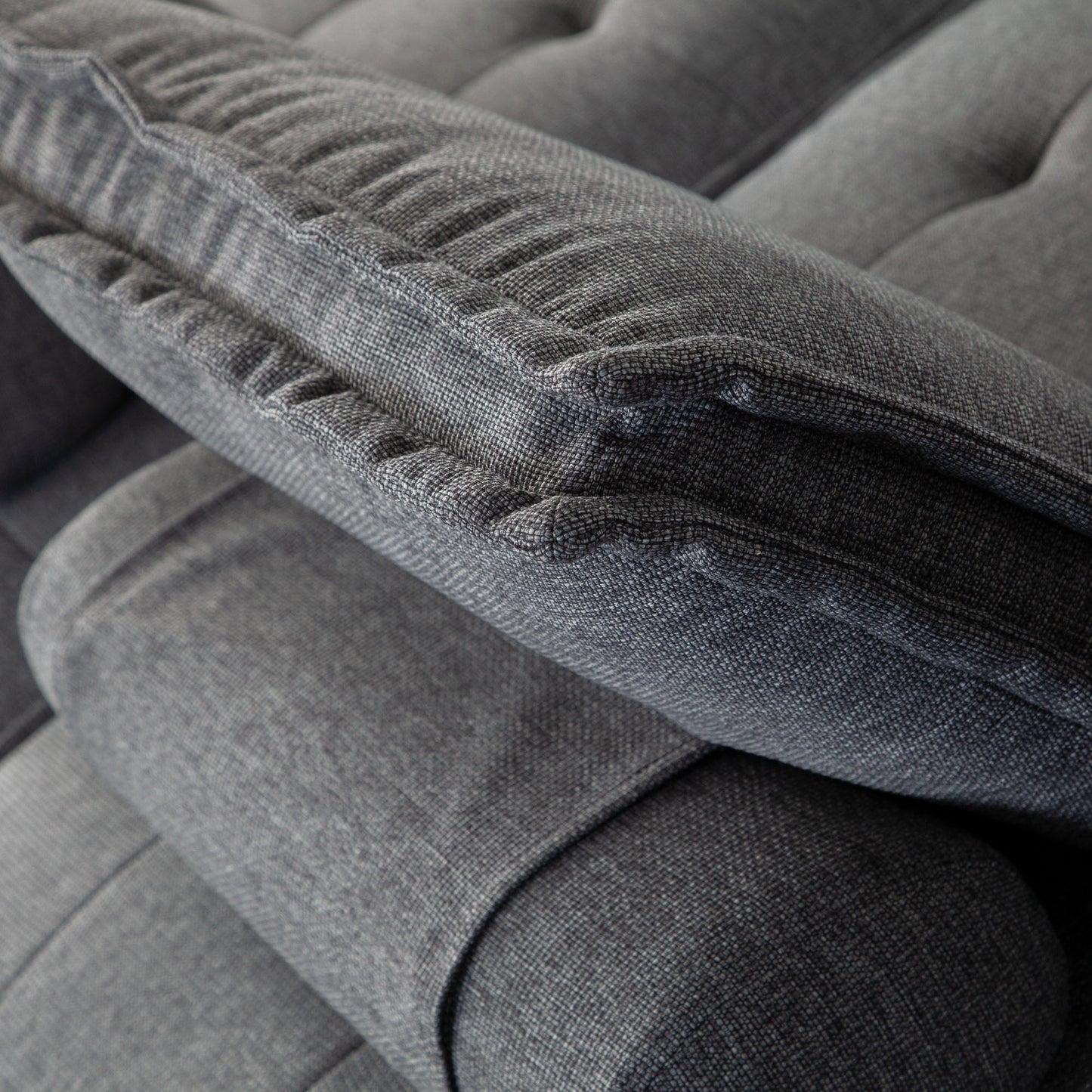 Platform 3-Piece Square Modular Lounger by Diamond Sofa Fabric w/ Bolstered, Non-Skid Backrest