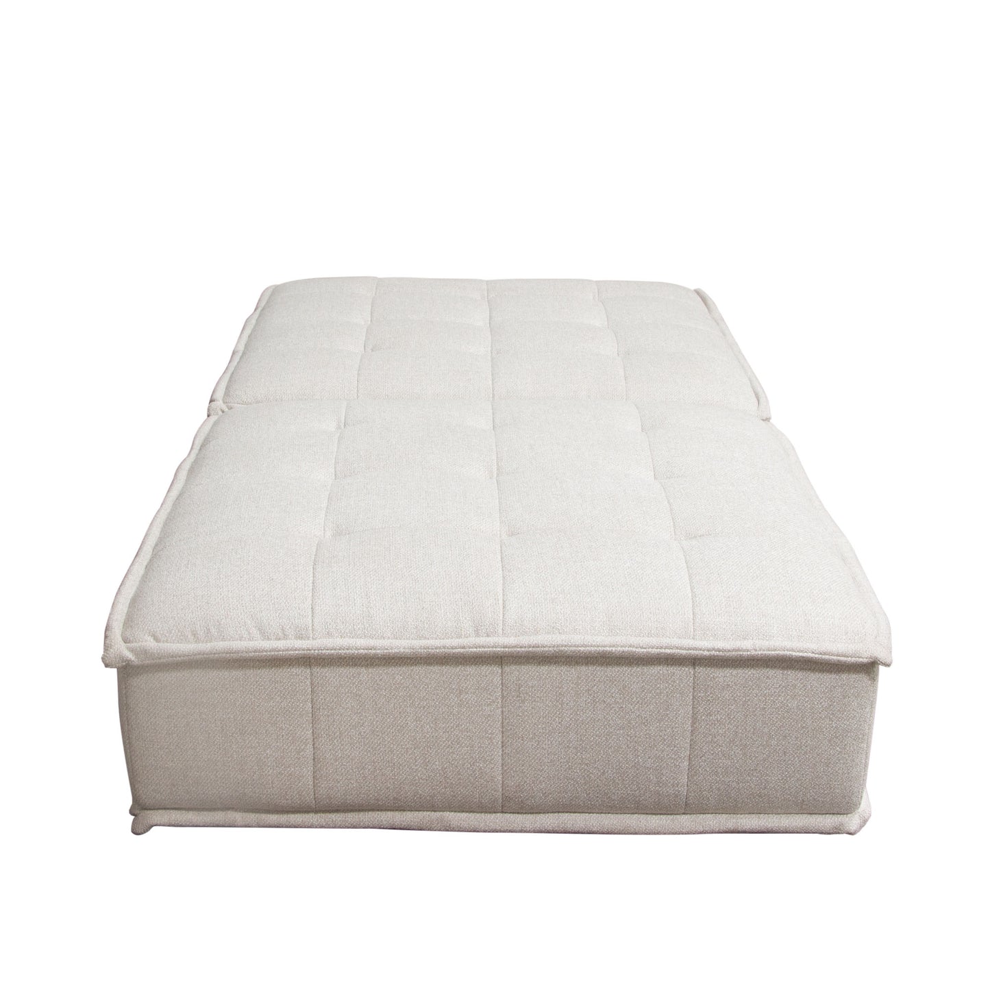 Platform 2-Piece Square Modular Lounger by Diamond Sofa, Non-Skid Backrest