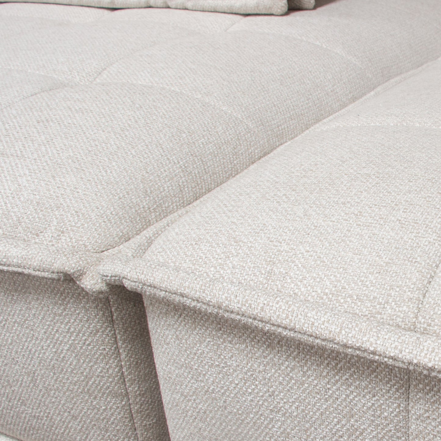 Platform 2-Piece Square Modular Lounger by Diamond Sofa, Non-Skid Backrest