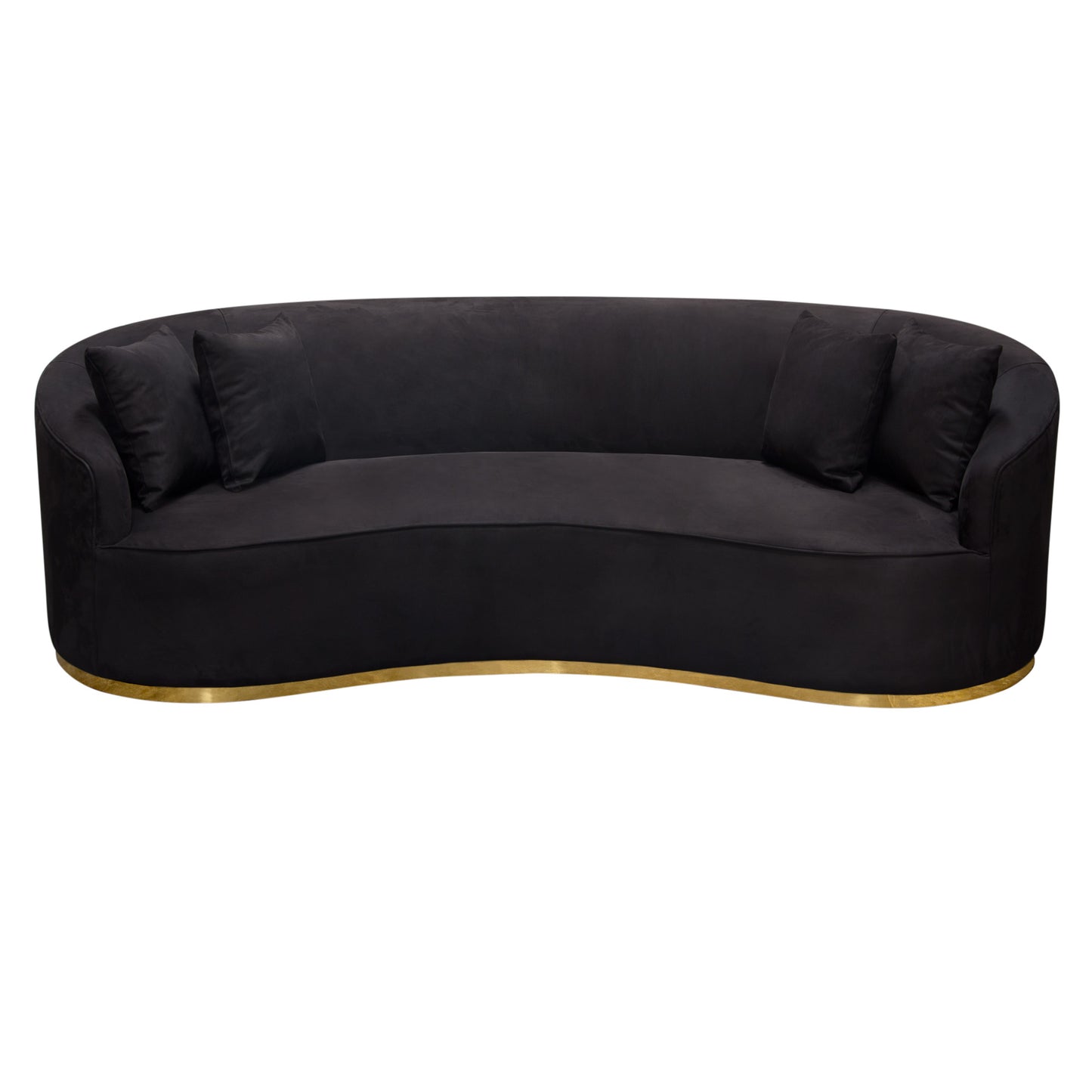 Raven Sofa Velvet Accent Trim by Diamond Sofa