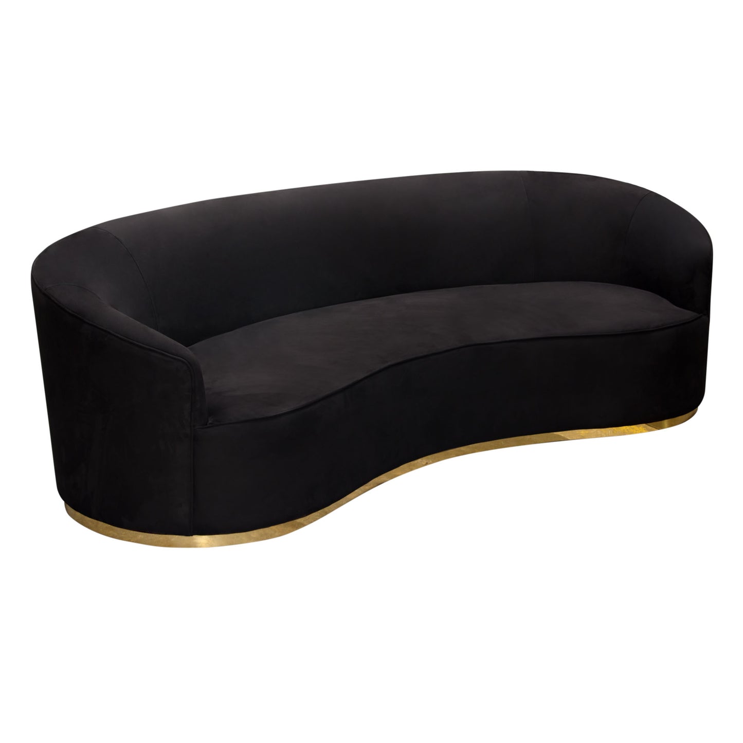 Raven Sofa Velvet Accent Trim by Diamond Sofa