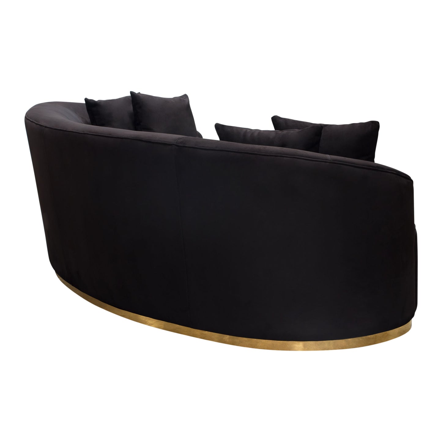 Raven Sofa Velvet Accent Trim by Diamond Sofa