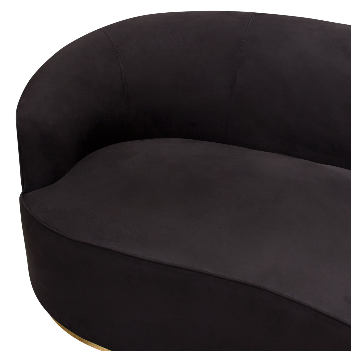 Raven Sofa Velvet Accent Trim by Diamond Sofa