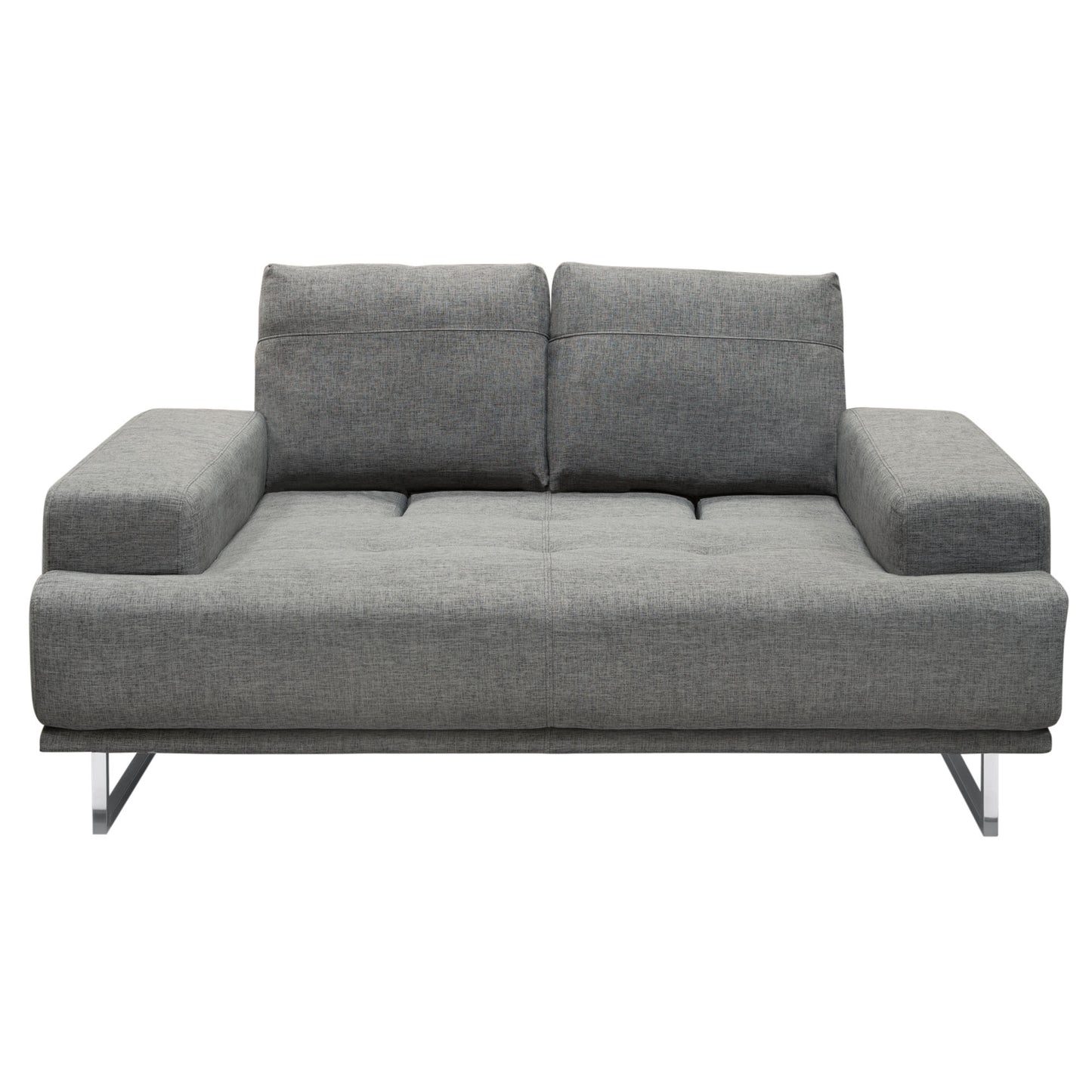 Russo Loveseat w/ Adjustable Seat Backs Leather/Fabric by Diamond Sofa