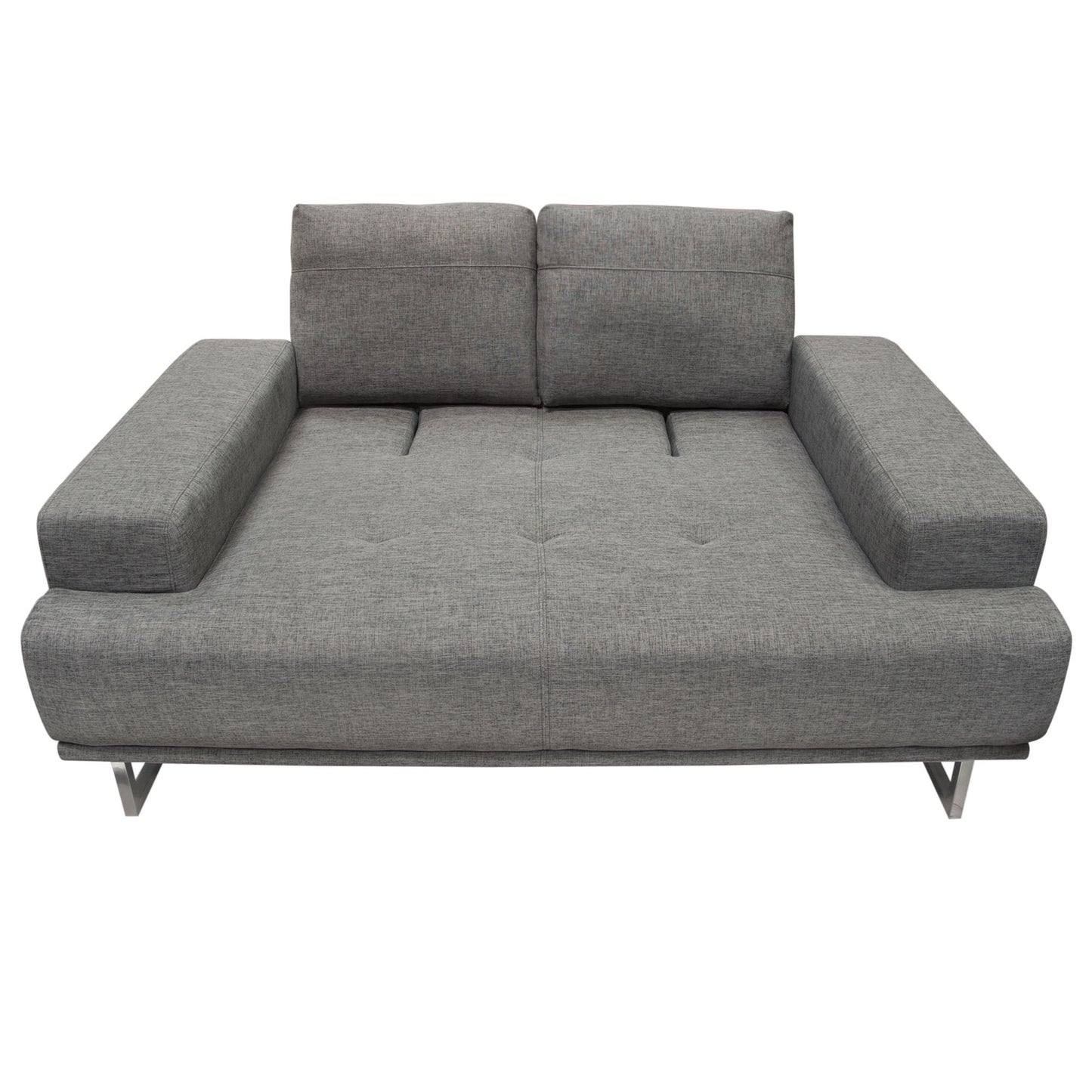 Russo Loveseat w/ Adjustable Seat Backs Leather/Fabric by Diamond Sofa