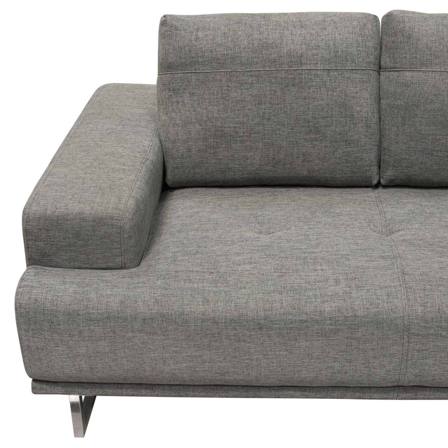 Russo Loveseat w/ Adjustable Seat Backs Leather/Fabric by Diamond Sofa