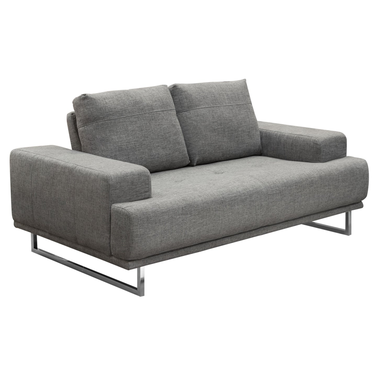 Russo Loveseat w/ Adjustable Seat Backs Leather/Fabric by Diamond Sofa