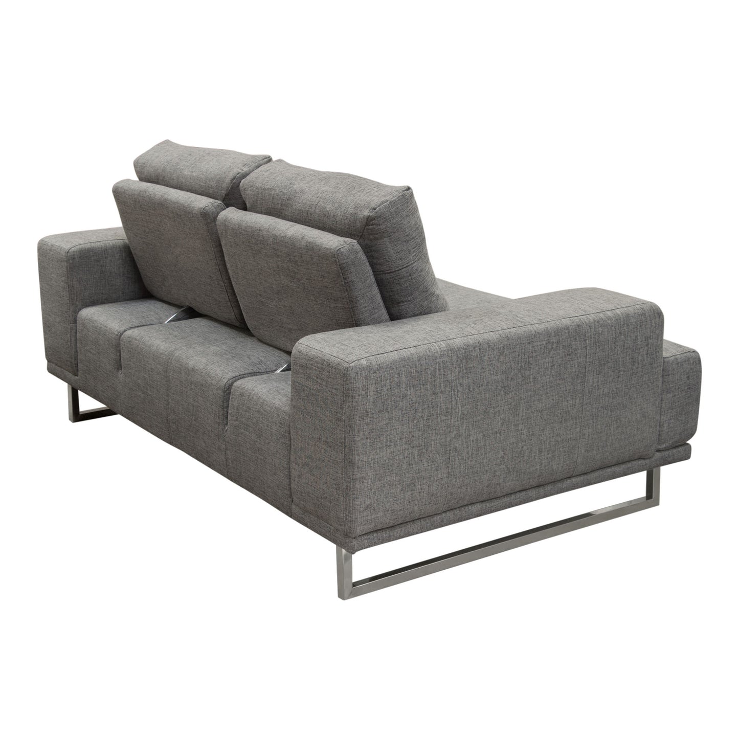 Russo Loveseat w/ Adjustable Seat Backs Leather/Fabric by Diamond Sofa