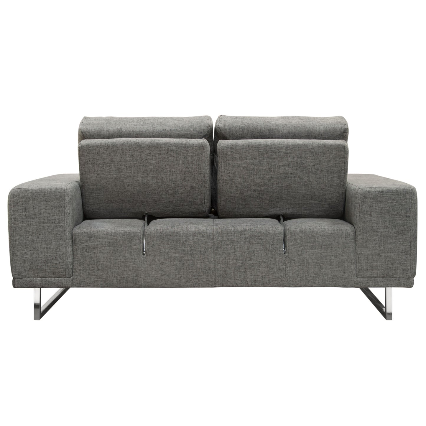 Russo Loveseat w/ Adjustable Seat Backs Leather/Fabric by Diamond Sofa