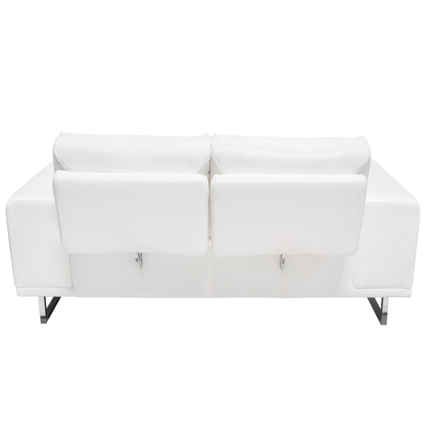 Russo Loveseat w/ Adjustable Seat Backs Leather/Fabric by Diamond Sofa