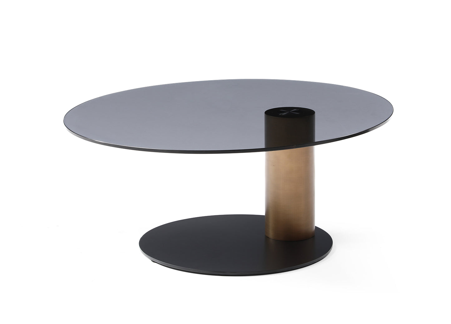 Whiteline Renata Coffee Table Set CT1932-BLK/BRZ