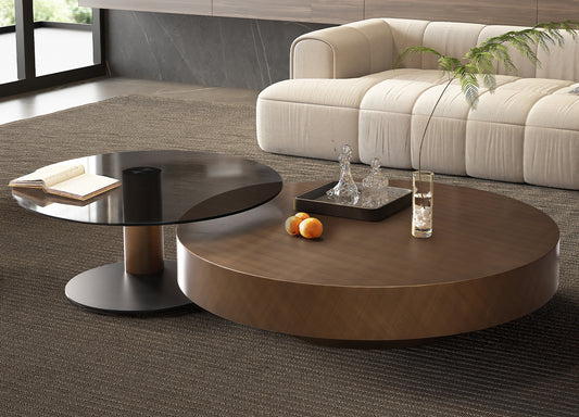 Whiteline Renata Coffee Table Set CT1932-BLK/BRZ