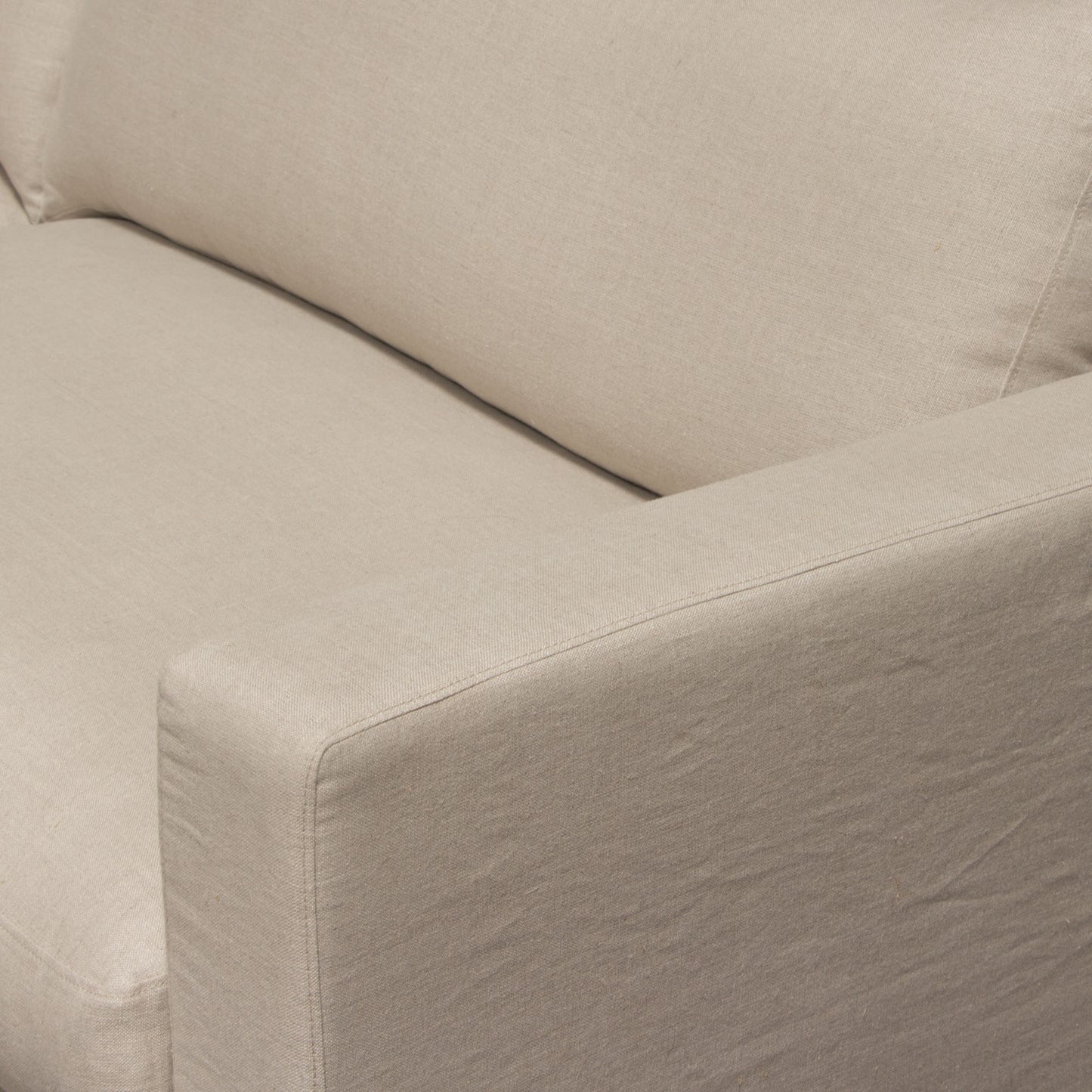 Savannah Slip-Cover Sofa Natural Linen by Diamond Sofa