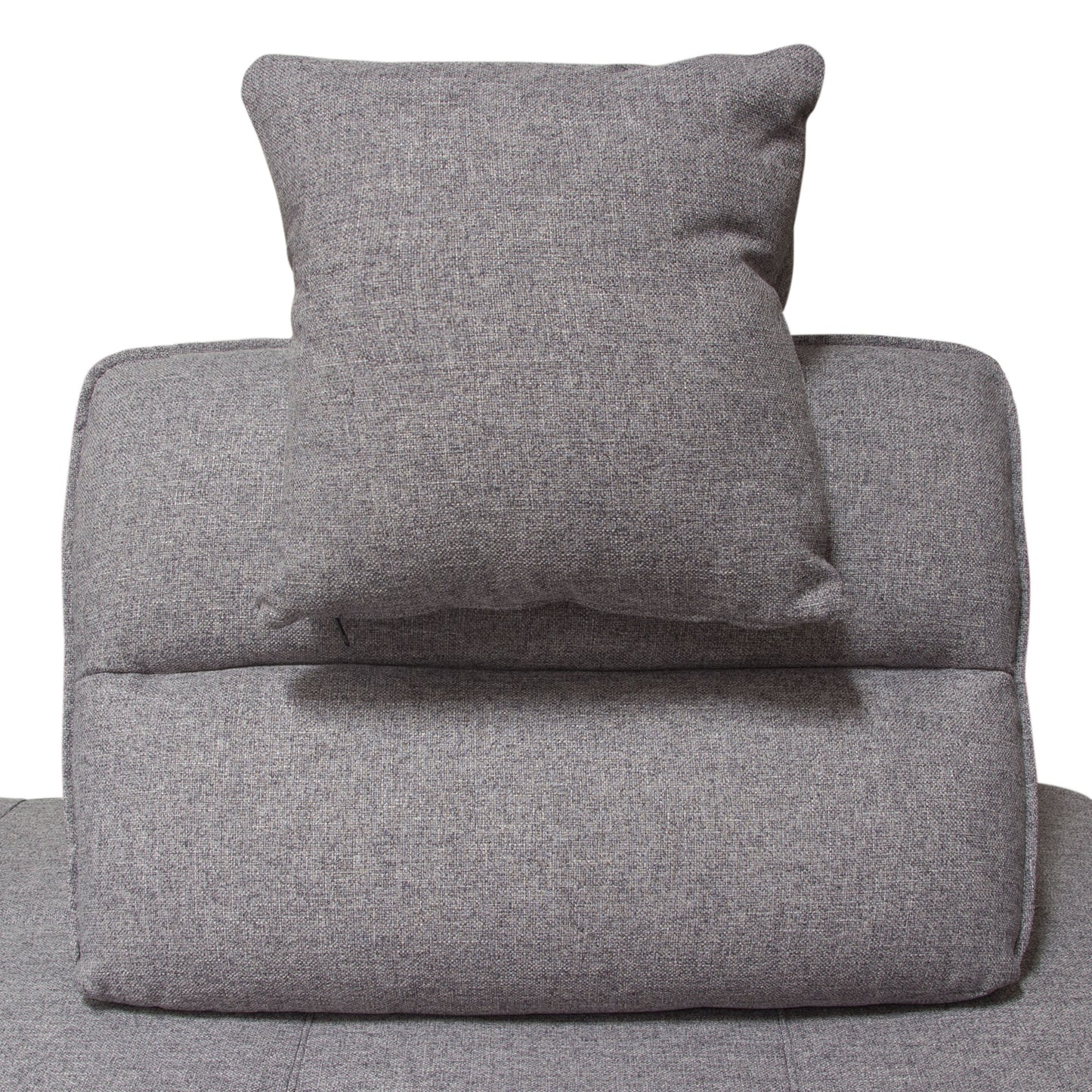 Slate 2PC Lounge Seating Platforms with Moveable Backrest Supports in Grey Polyester Fabric by Diamond Sofa