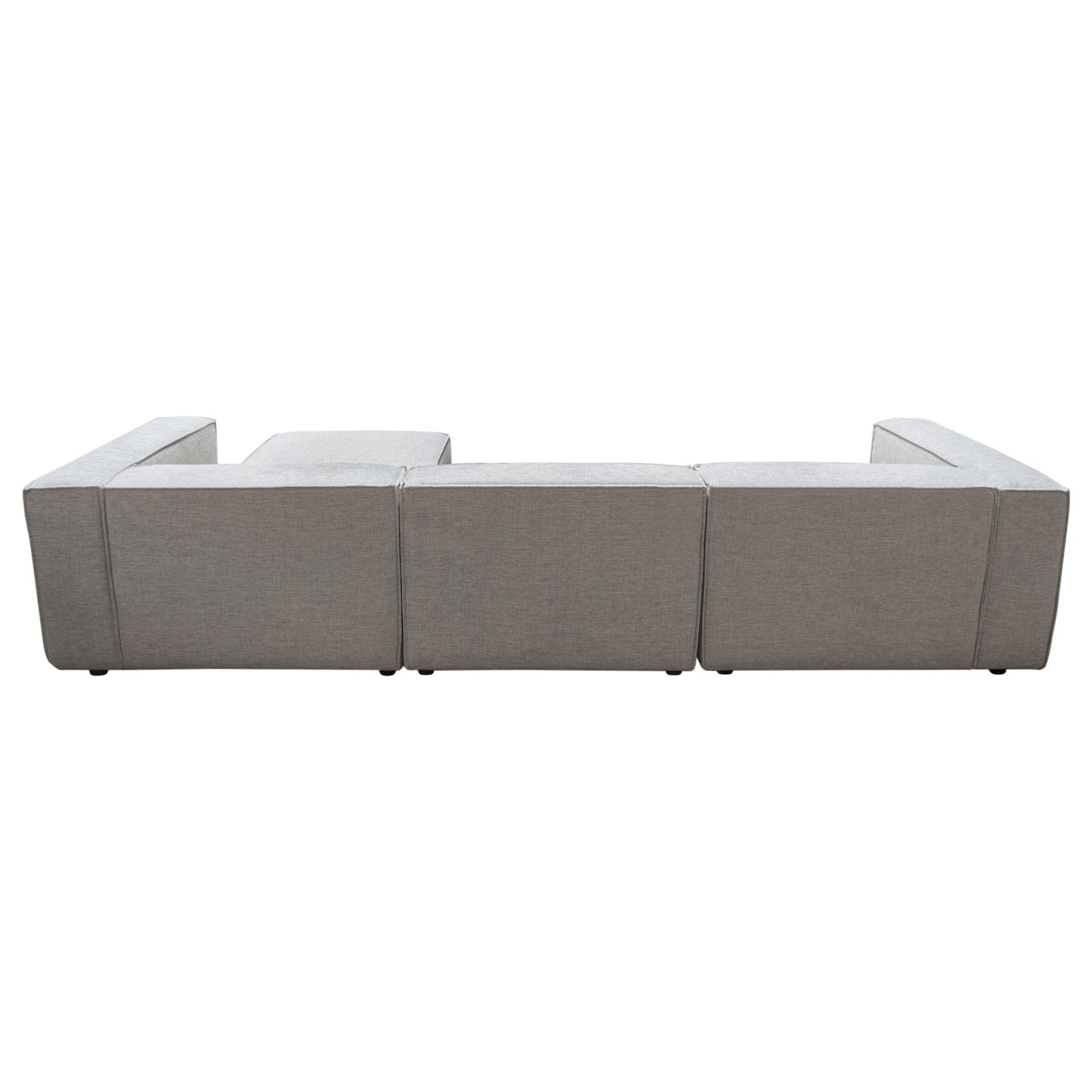 Vice 4PC Modular Sectional in Barley Fabric with Ottoman by Diamond Sofa VICE4PCBA