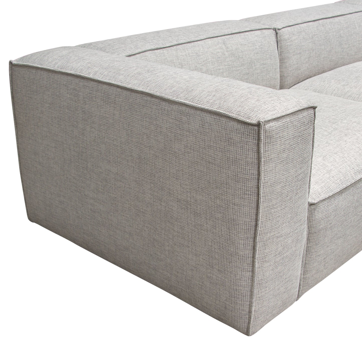 Vice 4PC Modular Sectional in Barley Fabric with Ottoman by Diamond Sofa VICE4PCBA