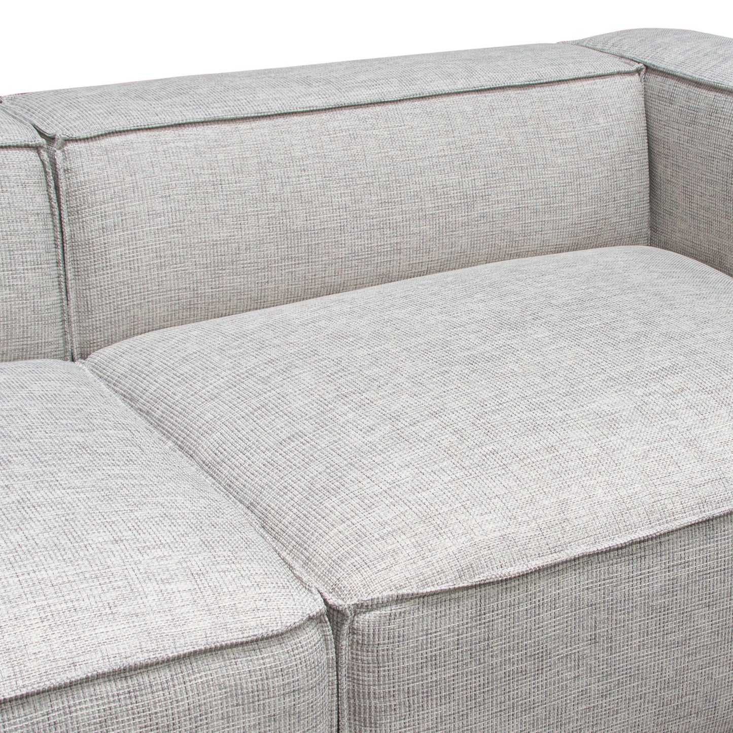 Vice 4PC Modular Sectional in Barley Fabric with Ottoman by Diamond Sofa VICE4PCBA