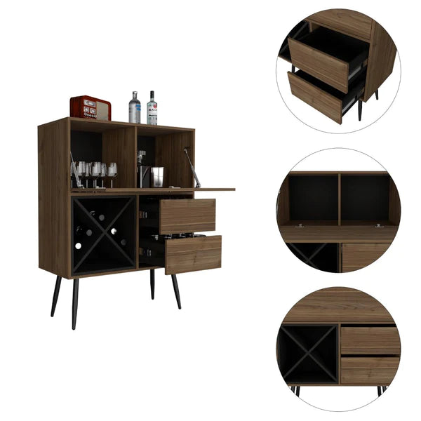 FM Furniture Orchid Bar Cabinet FM7119BGW