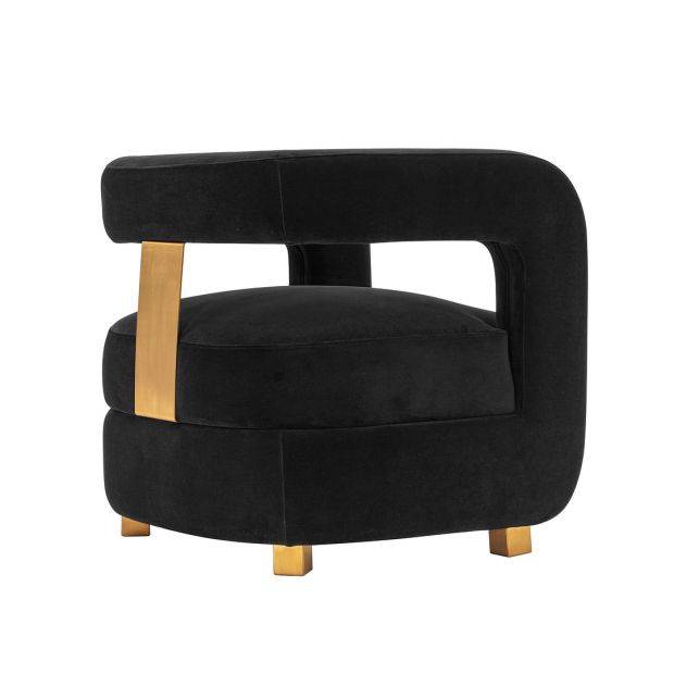 Manhattan Comfort Modern Amirah Velvet Accent Chair