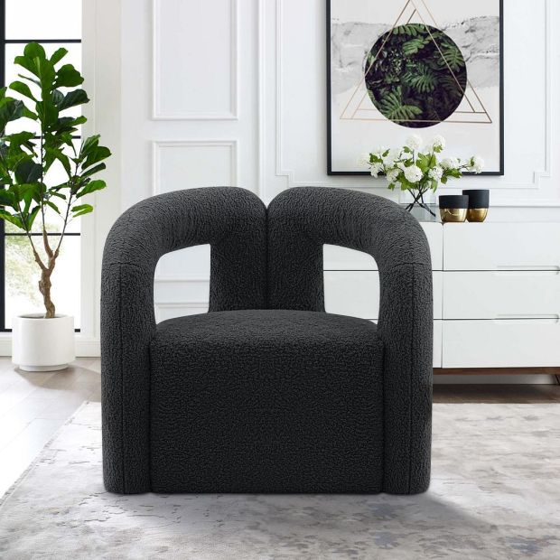 Manhattan Comfort Modern Darian Boucle Accent Chair