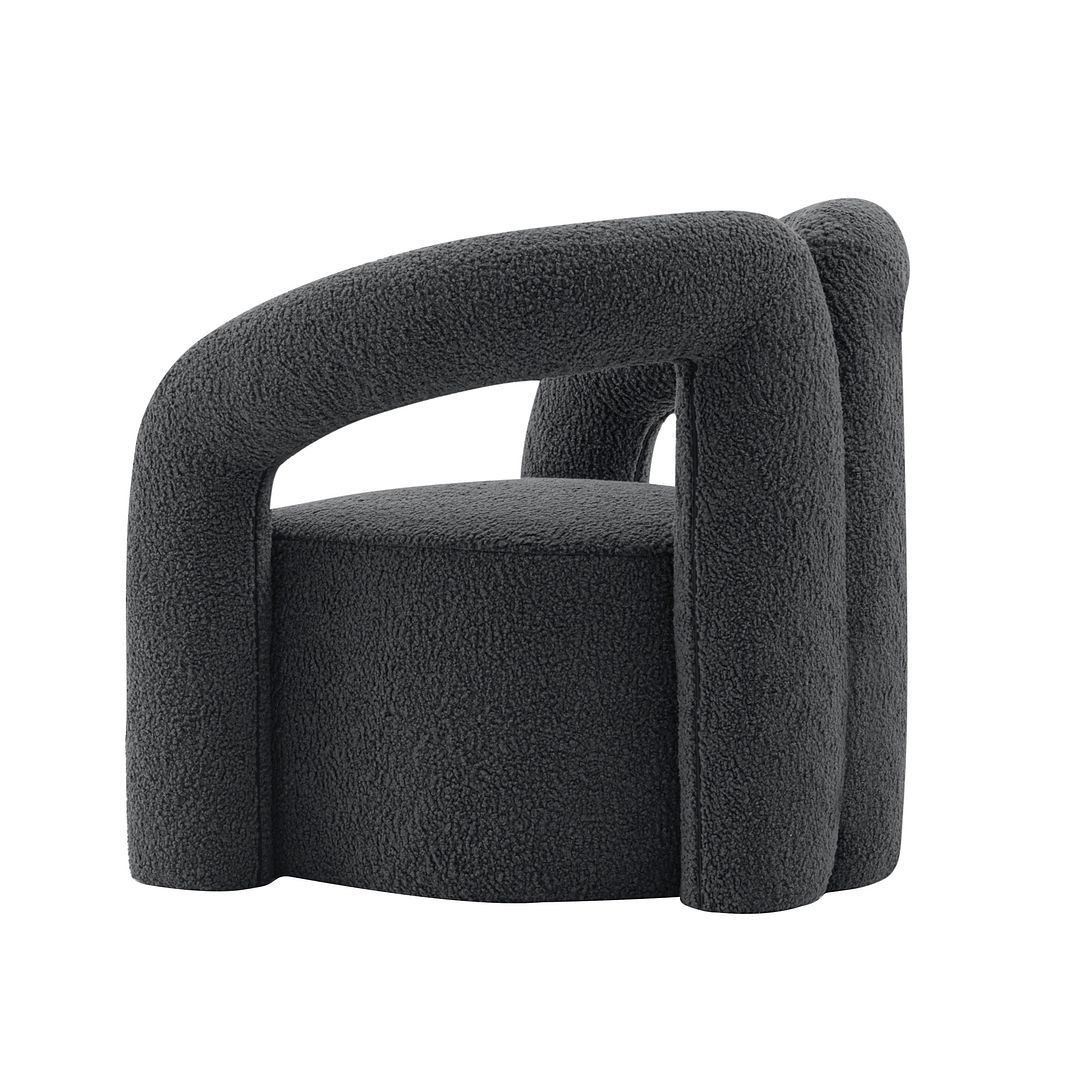 Manhattan Comfort Modern Darian Boucle Accent Chair