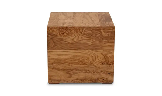 Moe's Home Nash Side Table Honey Brown Burl GZ-1157-03