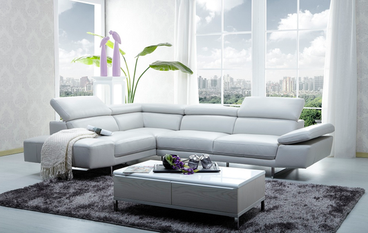 J&M Furniture 1717 Italian Leather Sectional